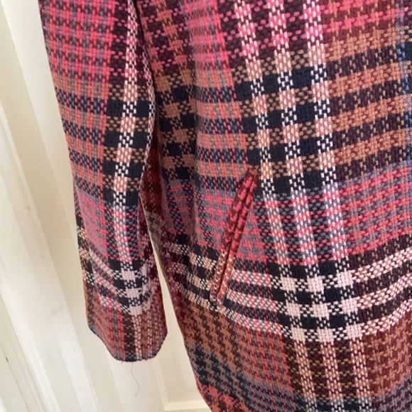 Rachael Zoe, wool blend blazer in very preppy plaid, beautifully made, size S - Picture 2 of 8